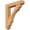 Ekena Millwork Olympic Arts and Crafts Smooth Bracket w/ Offset Brace, Western Red Cedar, 7 1/2"W x 38"D x 44"H BKT0806X38X44OLY03SWR - alternate 1
